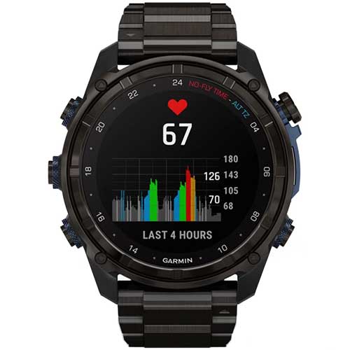 Fonctions multisport, forme et santé de la montre de plongée connectée GPS Descent Mk3i 51mm Garmin titance carbon gray